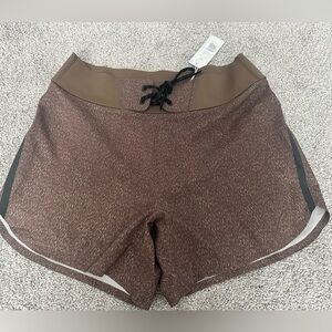 NWT Outerknown Women's Eclipse Board Shorts Tawny Wood Rain Recycled Mat. Sz 27